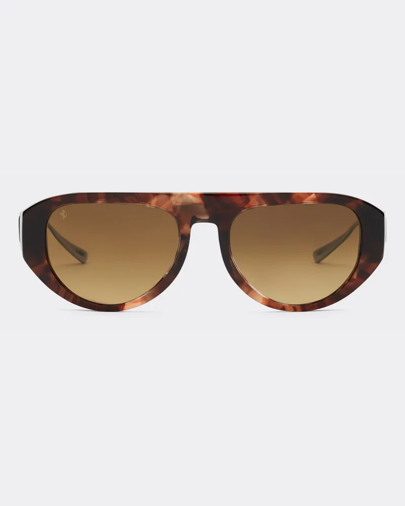 Ferrari Sonnenbrille Ferrari Aus Havanna-acetat Mit Braun Getönten, Polarisierten Gläsern -  Sonnenbrillen Beige Beige