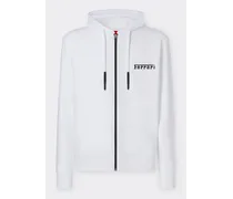 Sweatshirt Mit Kapuze Und Ferrari-logo -  Pullover & Strickwaren Optisch Weiß