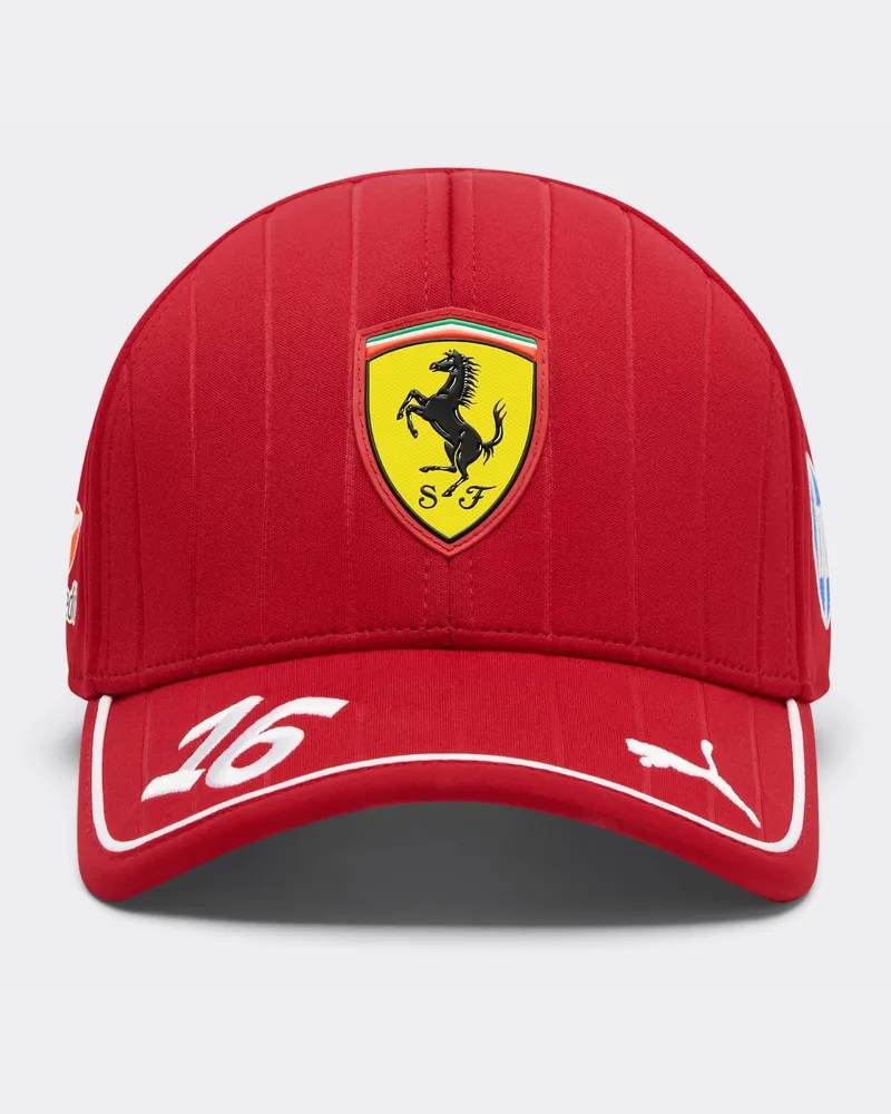 Ferrari 2025 Leclerc Baseballkappe Puma Für Scuderia Ferrari Hp -  Cap Kirsche Kirsche