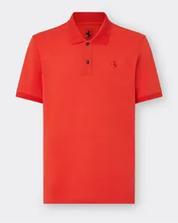 Ferrari Poloshirt Aus Baumwollpiqué - Male Poloshirts Rosso Dino Rosso