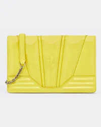 Ferrari Portemonnaie Mit Kette Ferrari Gt Bag Aus Lackleder -  Schultertaschen Giallo Modena Giallo