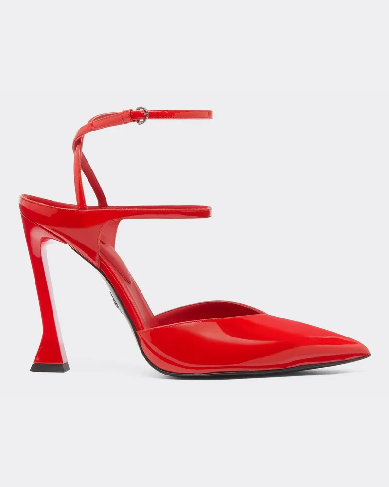 Ferrari Pumps Aus Lackleder - Female Hochhackige Schuhe Schwarz Schwarz