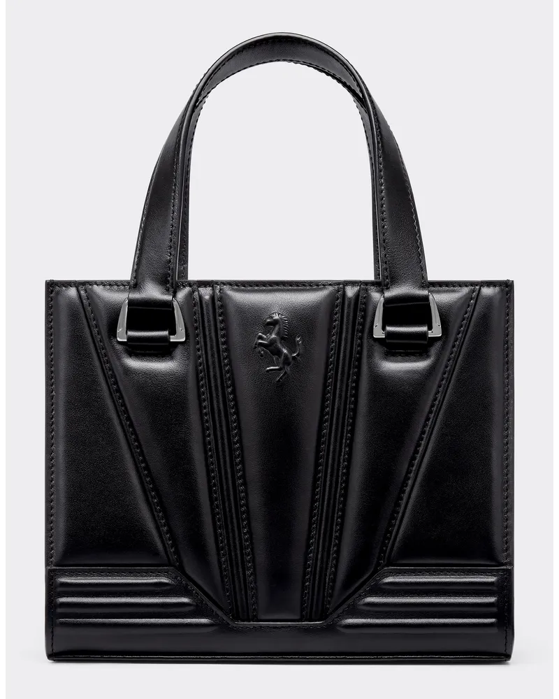 Ferrari Mini-tote Bag Ferrari Gt Bag Aus Leder Mit Cavallino Rampante -  Handtaschen Schwarz Schwarz
