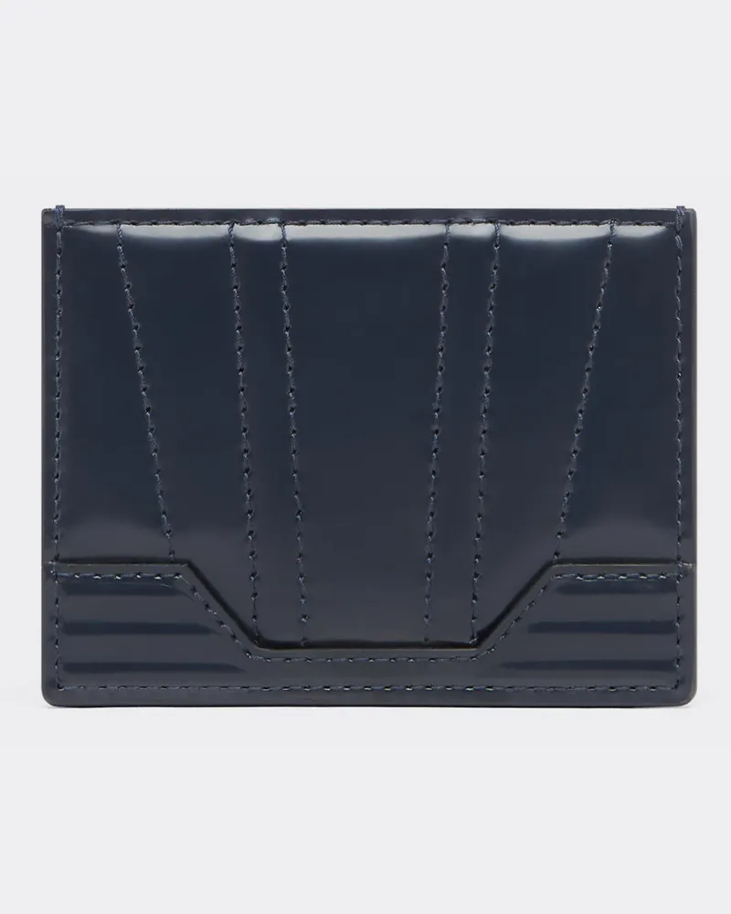 Ferrari Ferrari Gt Kartenetui Aus Gebürstetem Leder -  Portemonnaies Navy Navy