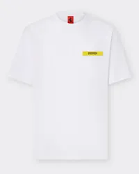 Ferrari T-shirt Aus Baumwolle Mit Kontrastierendem Detail - Male T-shirts Optisch Weiß Optisch