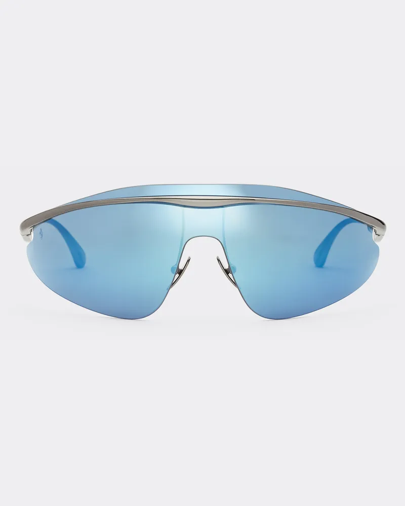 Ferrari Sonnenbrille Ferrari In Rotguss Mit Blau Verspiegeltem Rahmen -  Sonnenbrillen Dunkelgrau Dunkelgrau