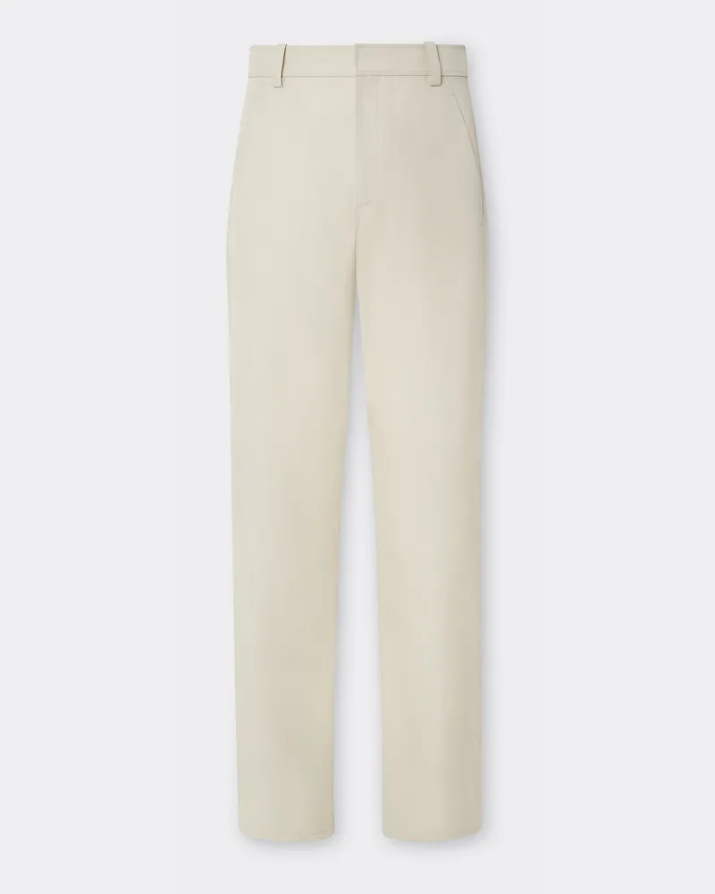 Ferrari Chino-hose Aus Recycelter Baumwollmischung Und Twill - Male Hosen Ecru Ecru