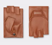 Fingerlose Handschuhe Aus Nappaleder -  Handschuhe Lederfarben