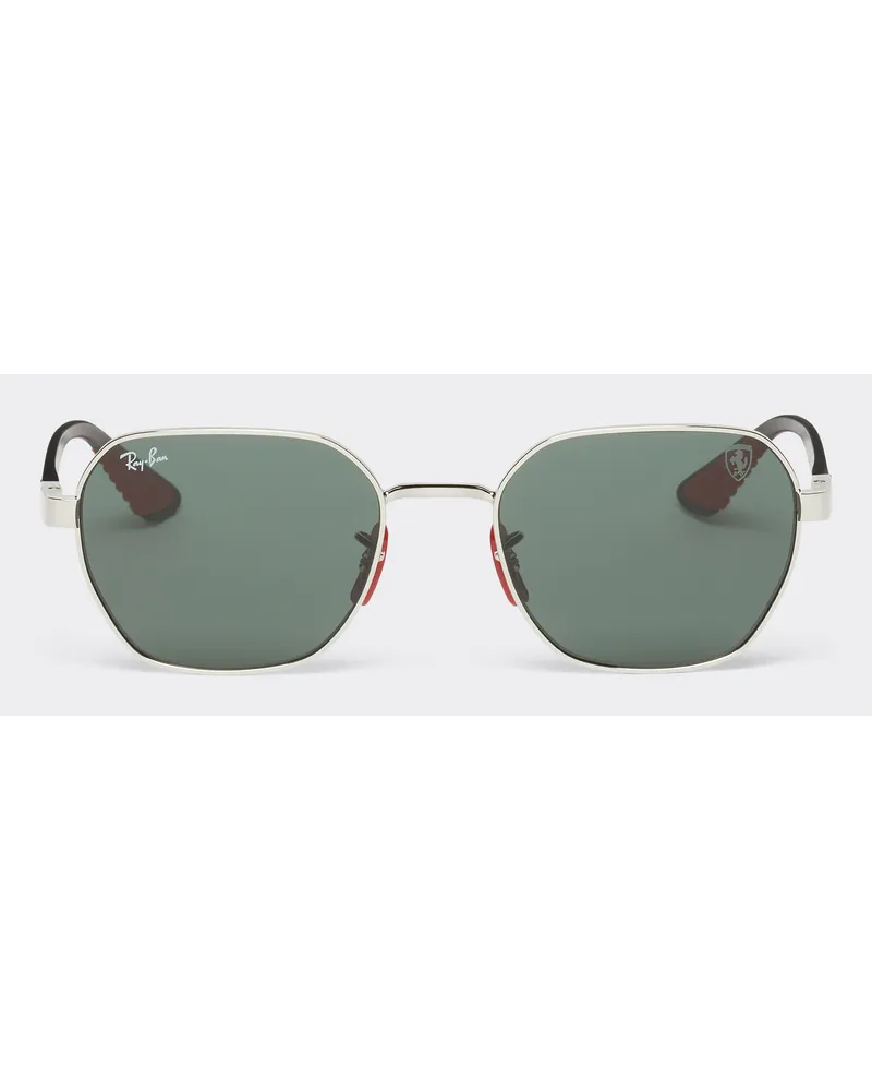 Ferrari Ray-ban Für Scuderia Ferrari Sonnenbrille 0rb3794m Aus Metall Mit Dunkelgrünen Gläsern -  Sonnenbrillen Silber Silber