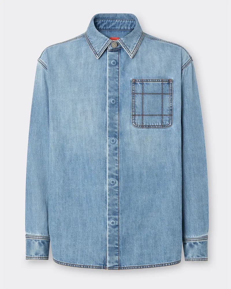 Ferrari Denim-hemd - Male Hemden Heller Denim Heller