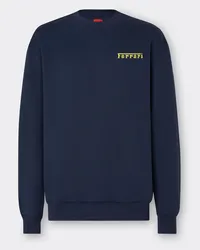 Ferrari Sweatshirt Mit Ferrari-logo Aus Silikon - Male Pullover & Strickwaren Navy Navy