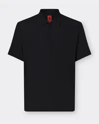 Ferrari Poloshirt Aus Einer Kaschmirmischung - Male Poloshirts Schwarz Schwarz