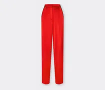 Chino-hose Aus Satin-stretch-twill - Female Hosen Schwarz