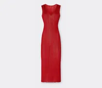 Ärmelloses Kleid Aus Viskose Und Lurex - Female Kleider Rosso Dino
