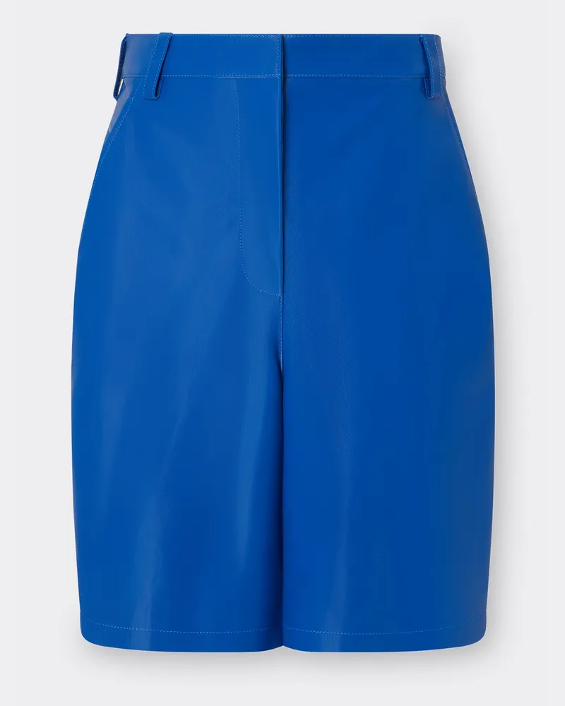 Ferrari Kurze Hose Aus Flüssigleder - Female Hosen Kleinblau Kleinblau