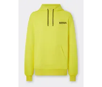 Sweatshirt Mit Kapuze Und Ferrari-logo Aus Silikon - Male Pullover & Strickwaren Giallo Modena