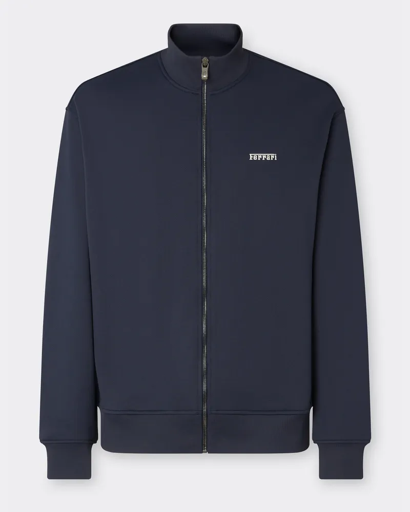 Ferrari Trikot Aus Technischem Gewebe Mit Reißverschluss - Male Pullover & Strickwaren Navy Navy