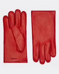 Ferrari Handschuhe Aus Nappaleder Mit Ferrari-logo - Male Handschuhe Rosso Dino Rosso