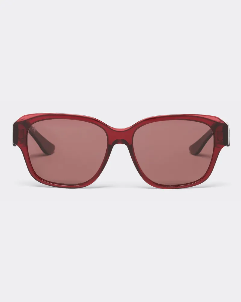 Ferrari Sonnenbrille Ferrari Aus Transparentem Bordeauxfarbenem Acetat Mit Lila Polarisierten Gläsern -  Ferrari Collection Bordeaux Bordeaux