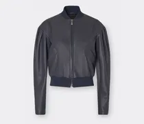Bomberjacke Aus Nappaleder - Female Jacken Navy