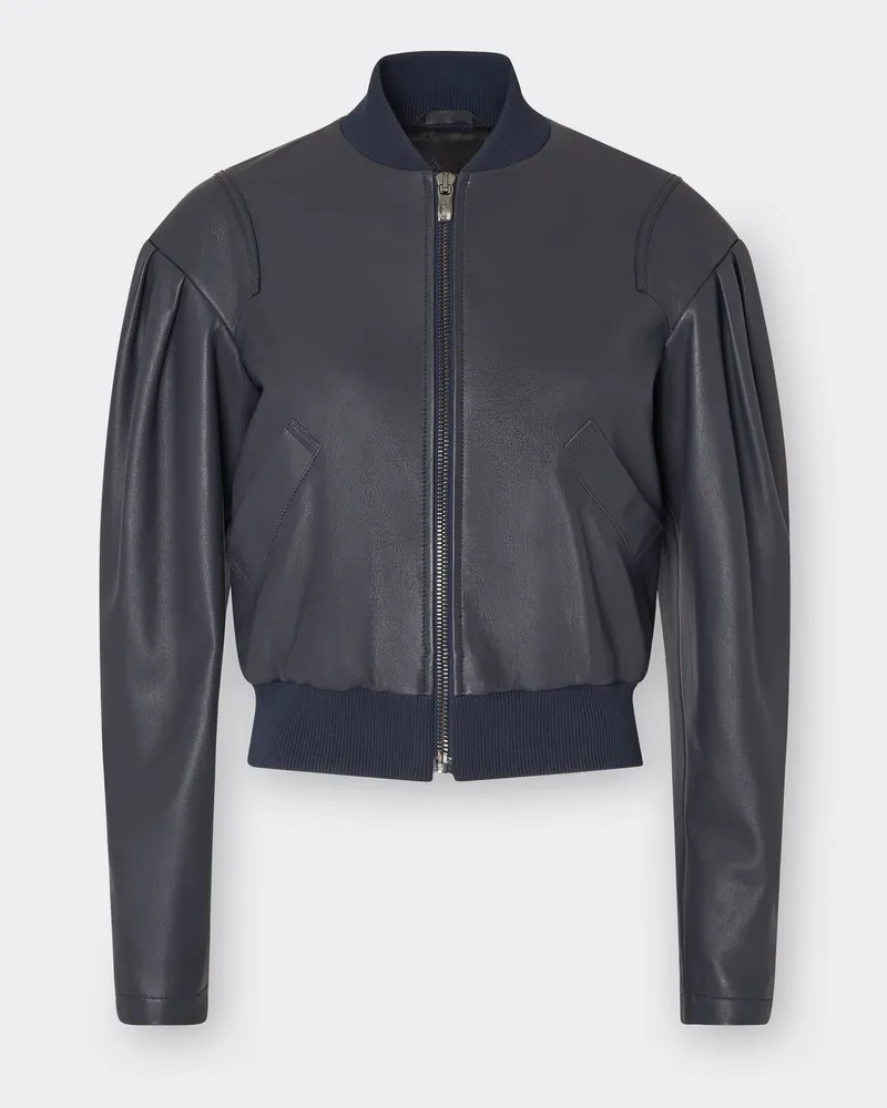 Ferrari Bomberjacke Aus Nappaleder - Female Jacken Navy Navy