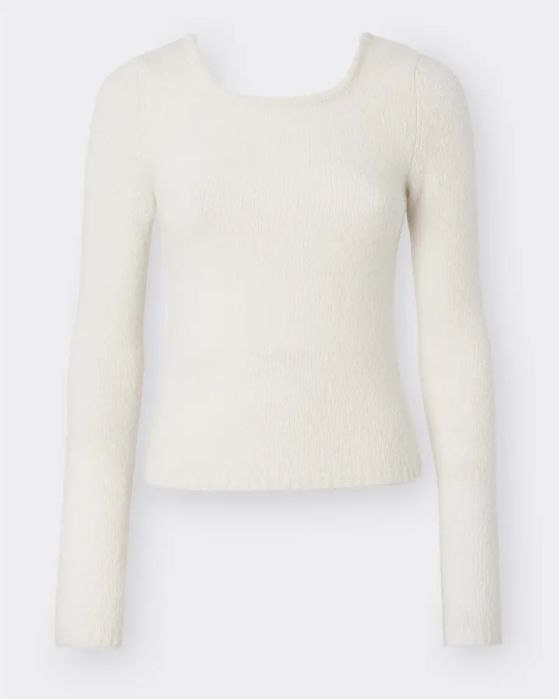 Ferrari Rückenfreies Top Aus Kaschmir Und Merinowolle - Female Pullover & Strickwaren Elfenbein Elfenbein