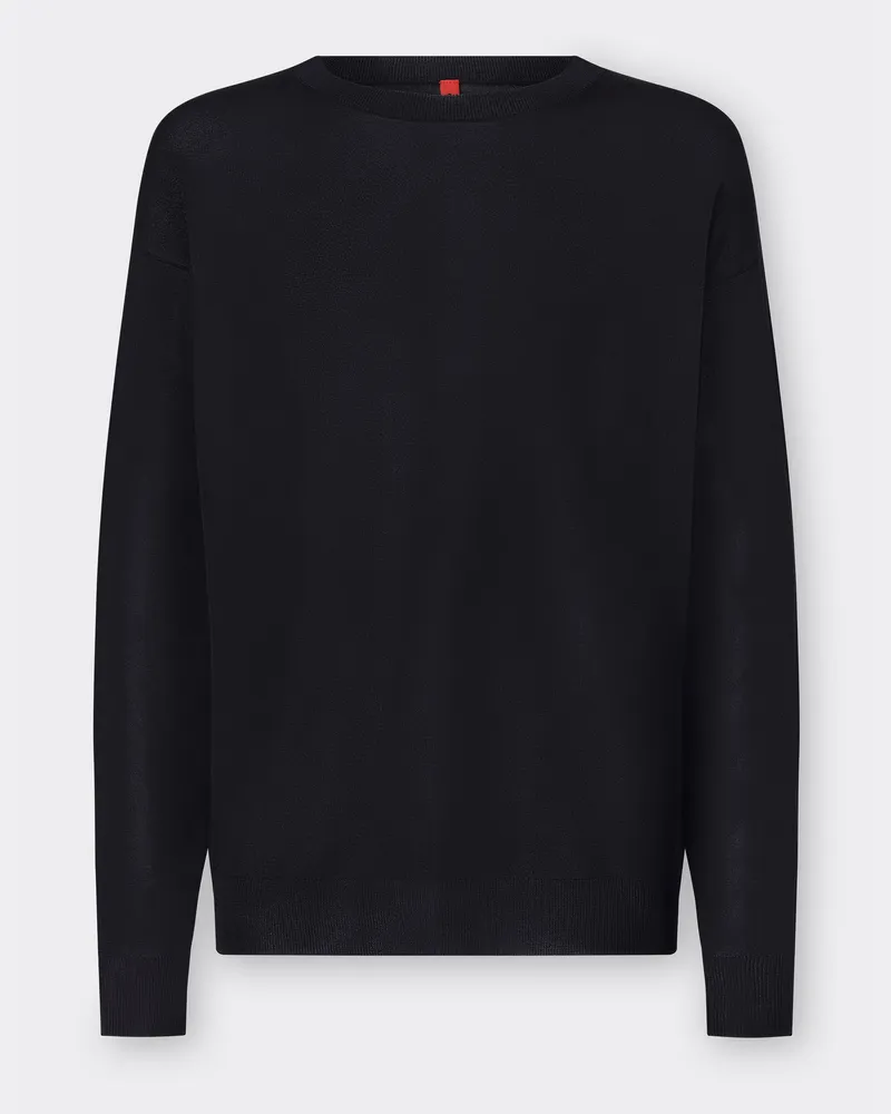Ferrari Pullover Mit Rundhalsausschnitt Aus Seide Und Viskose - Male Pullover & Strickwaren Navy Navy