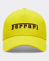 Ferrari Baseballkappe Mit Logo Mit Gummi-coating -  Mützen Giallo Modena Giallo