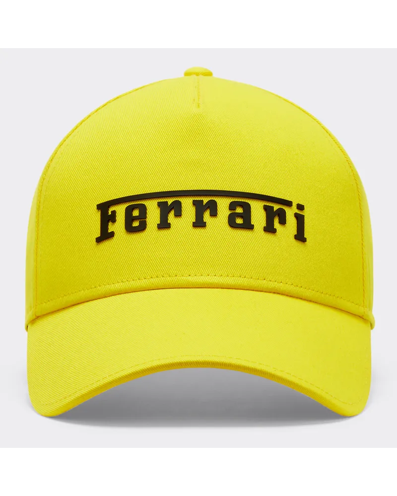 Ferrari Baseballkappe Mit Logo Mit Gummi-coating -  Mützen Giallo Modena Giallo