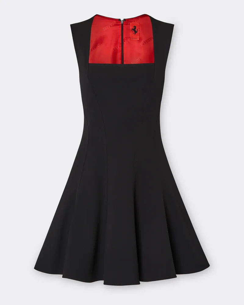 Ferrari Kurzes Kleid Aus Komfortwolle - Female Kleider Rosso Dino Rosso