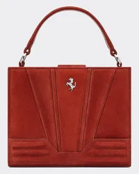 Ferrari Ferrari Gt Micro-tote Bag Aus Veloursleder -  Mini-taschen Rust Rust