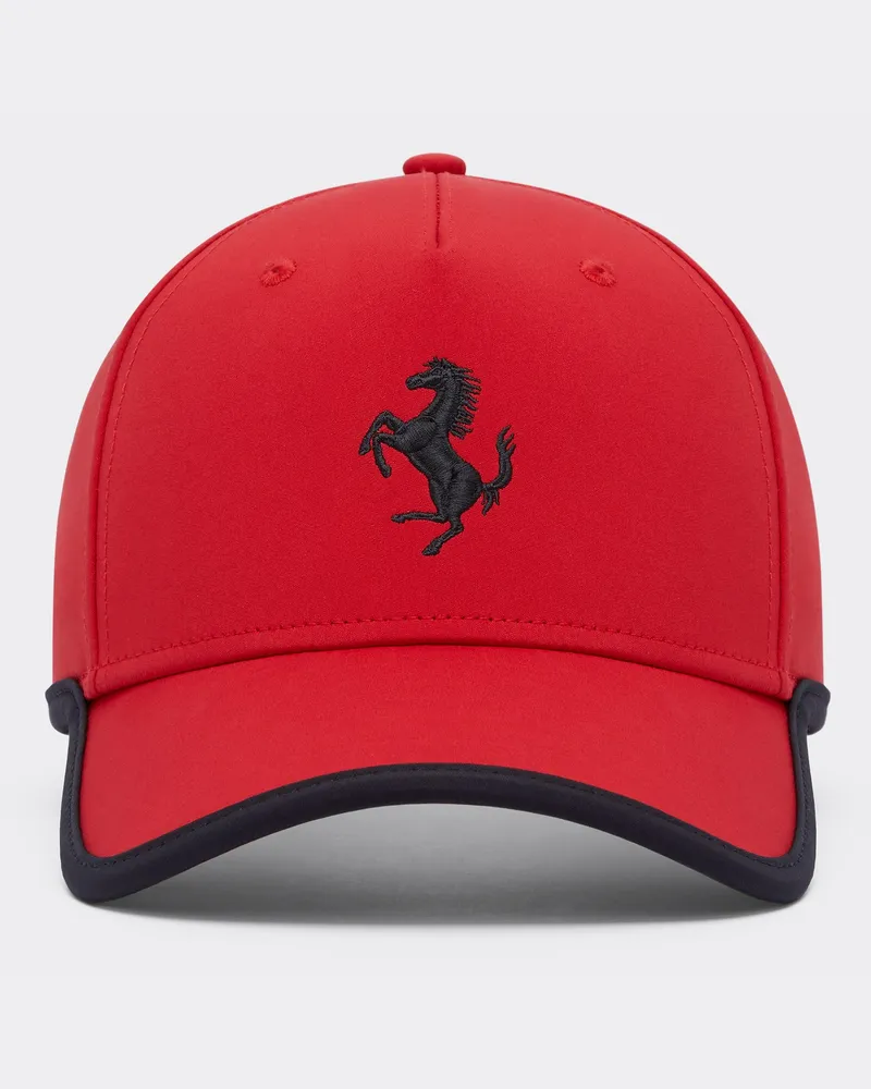 Ferrari Baseballkappe Junior Mit Cavallino Rampante -  Mützen Rosso Corsa Rosso