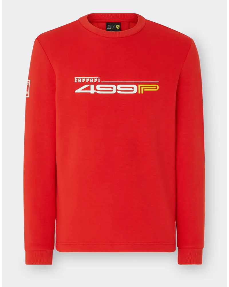 Ferrari Ferrari Hypercar 499p Sweatshirt - Male Pullover Rot Rot