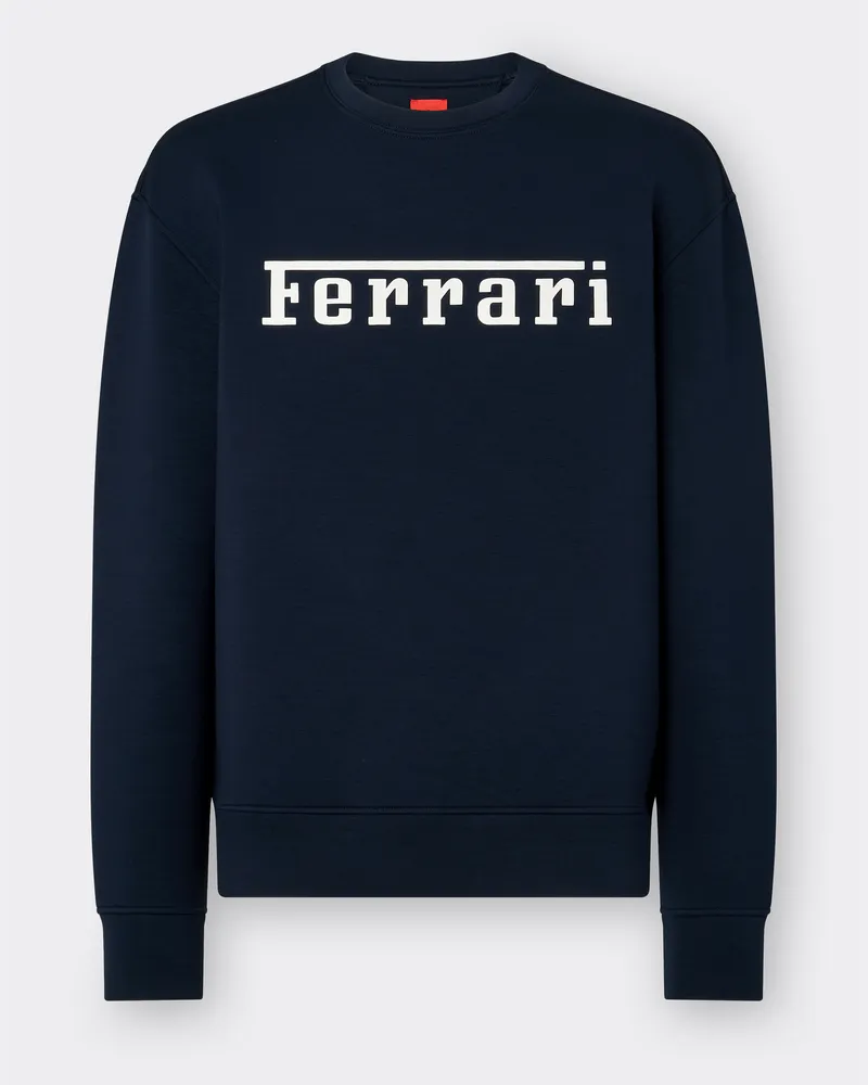 Ferrari Scuba-sweatshirt Mit Ferrari-logo - Male Pullover & Strickwaren Navy Navy