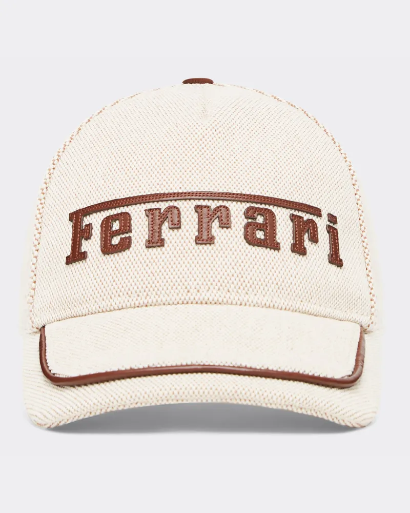 Ferrari Baseballkappe Mit Gesticktem Ferrari-logo Und Lederdetails -  Mützen Hide Hide