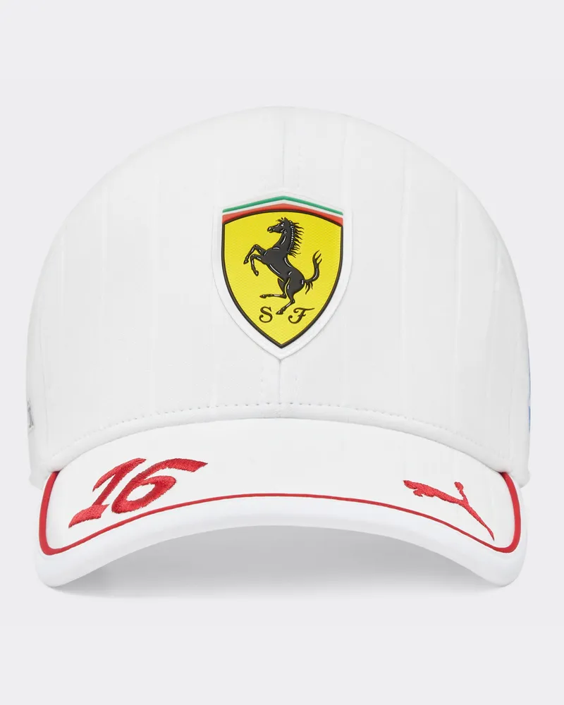 Ferrari Baseballkappe Leclerc Puma Für Scuderia Ferrari Hp Miami Sonderausgabe -  Cap Optisch Weiß Optisch