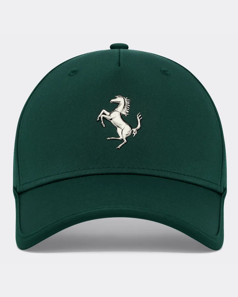 Ferrari Baseballkappe Mit Tänzelndem Pferd Aus Metall -  Mützen Ficus Green Ficus