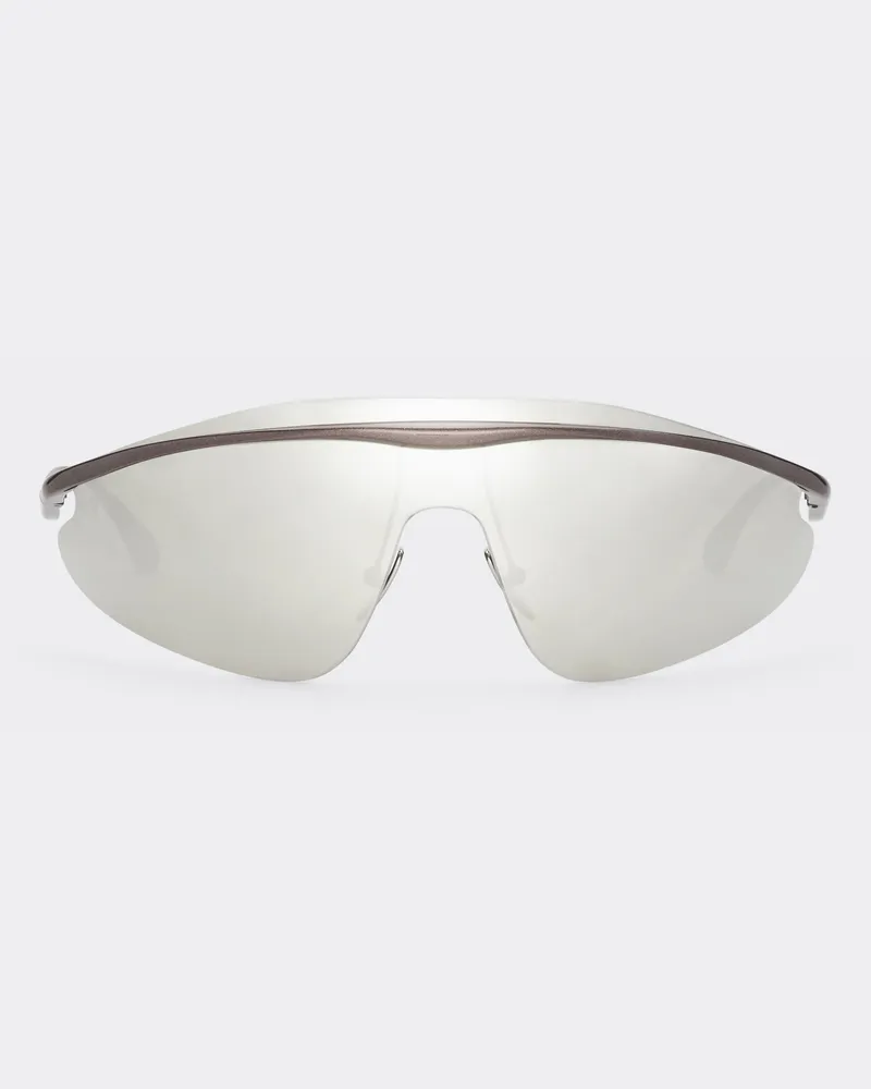 Ferrari Ferrari-sonnenbrille Aus Grauem Metall Mit Verspiegeltem Silbernem Rahmen -  Sonnenbrillen Ingrid Ingrid