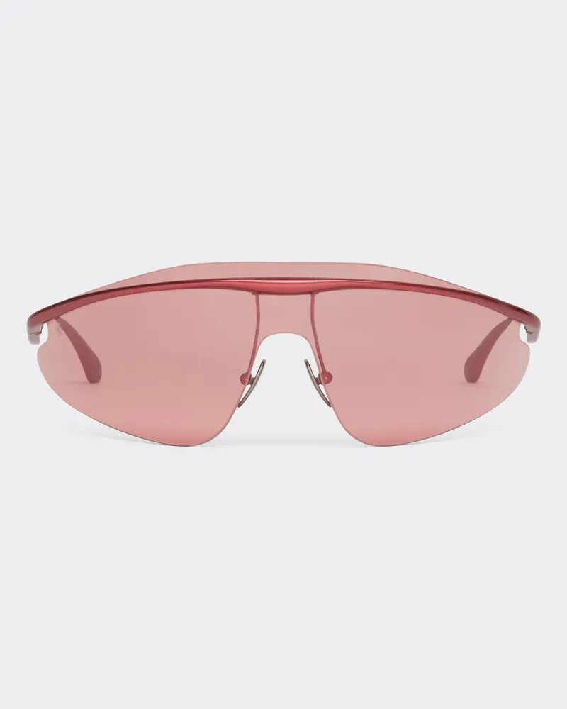 Ferrari Ferrari-sonnenbrille Aus Rotem Metall Mit Rotem Rahmen -  Sonnenbrillen Rot Rot