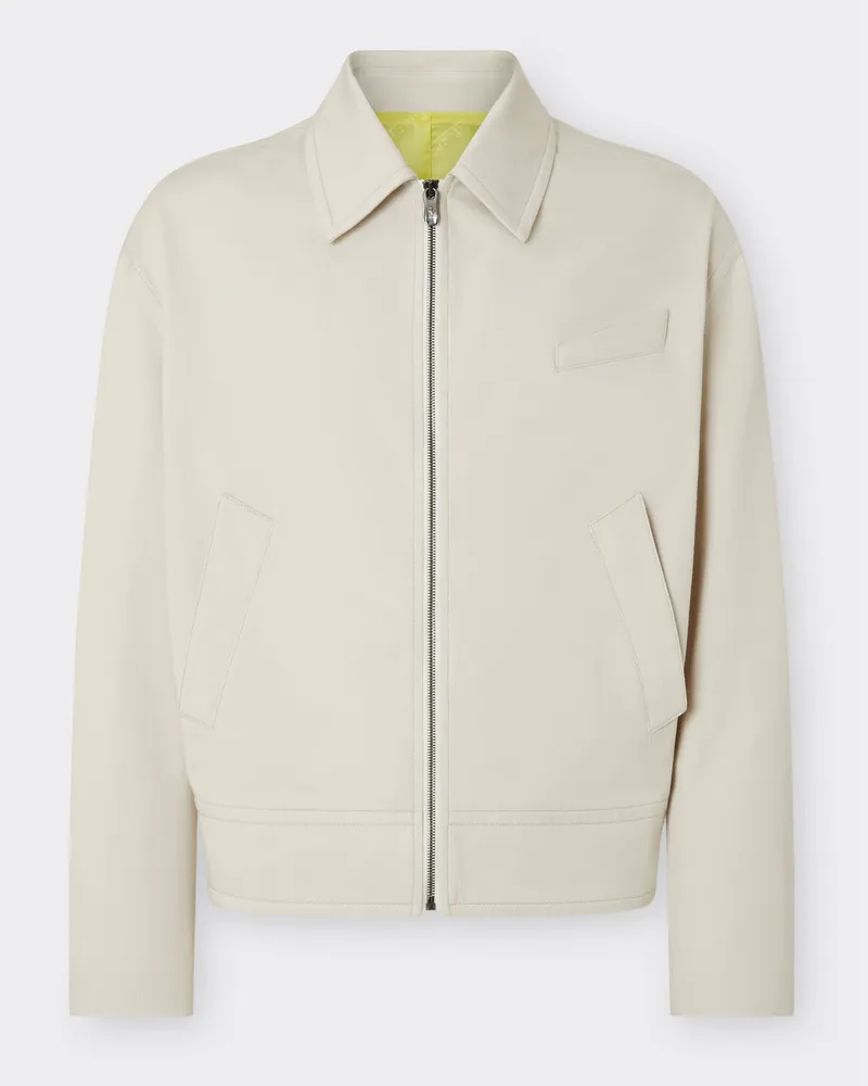 Ferrari Bomberjacke Aus Baumwoll-gabardine - Male Jacken & Outerwear Ecru Ecru