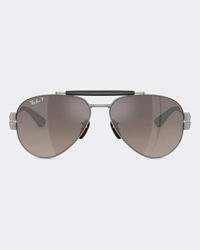 Ferrari Ray-ban Für Scuderia Ferrari Rb3762m In Gunmetal Mit Grau Getönten Polarisierten Gläsern -  Sonnenbrillen Ingrid Ingrid