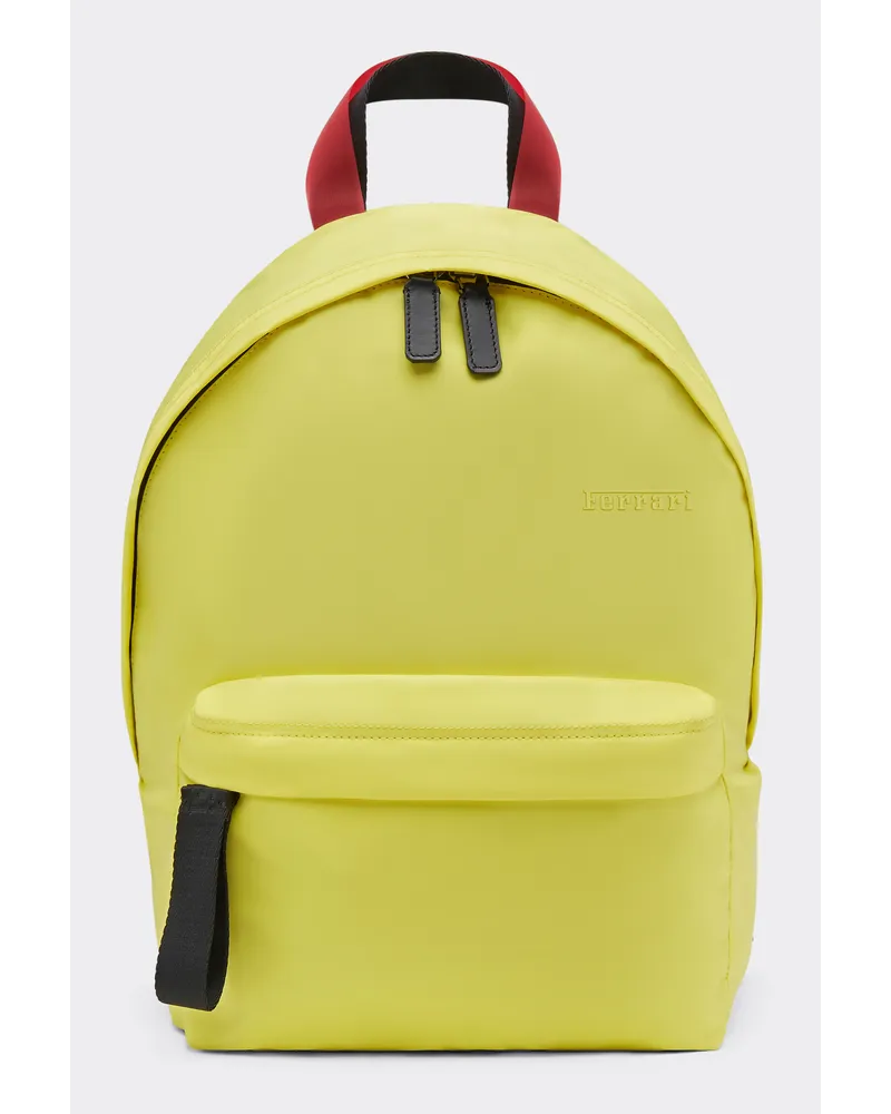 Ferrari Einfarbiger Rucksack Aus Nylon -  Alle Ansehen Giallo Modena Giallo