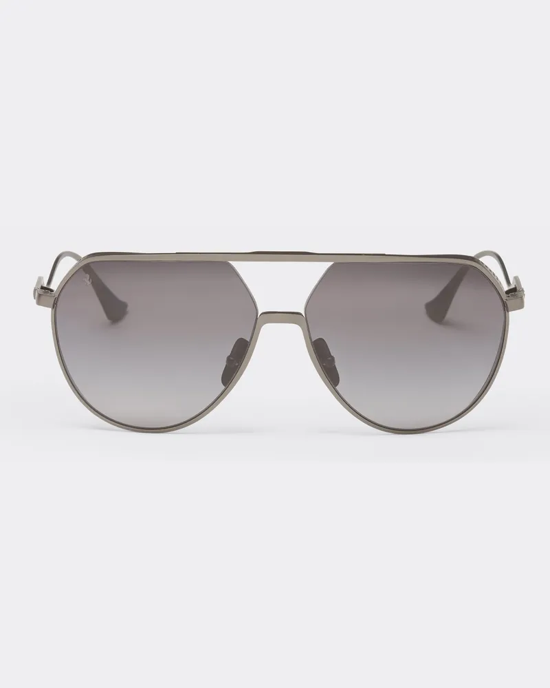 Ferrari Sonnenbrille Ferrari Aus Mattem Gunmetal-titan Mit Polarisierten Gläsern Mit Grauem Farbverlauf -  Ferrari Collection Satin-gold Satin-gold