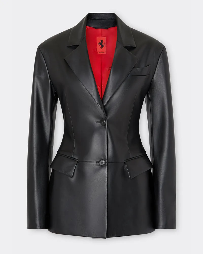 Ferrari Blazer Aus Nappaleder - Female Jacken Schwarz Schwarz