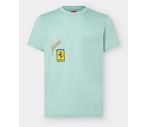 Miami Collection T-shirt Mit Brusttasche - Male T-shirts Aquamarin