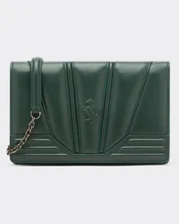 Ferrari Portemonnaie-clutch Aus Leder Mit Kette -  Mini-taschen Dark Green Dark