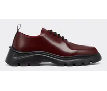 Derbyschuh Aus Glattleder - Male Schuhe & Stiefel Bordeaux