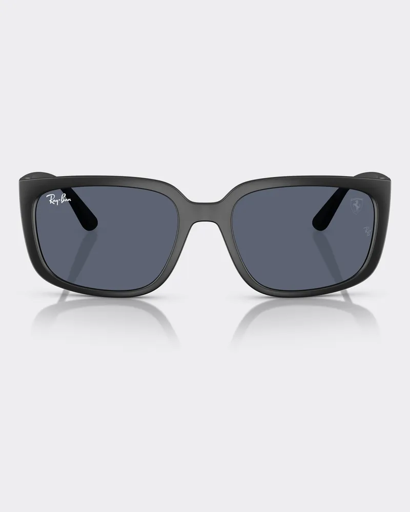Ferrari Ray-ban Für Scuderia Ferrari Rb4443m In Schwarzem Peek Mit Dunkelgrauen Gläsern -  Sonnenbrillen Mattschwarz Mattschwarz