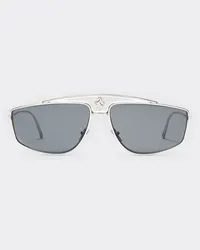 Ferrari Ferrari-sonnenbrille Mit Dunkelgrauen Gläsern -  Sonnenbrillen Runway Silber Silber