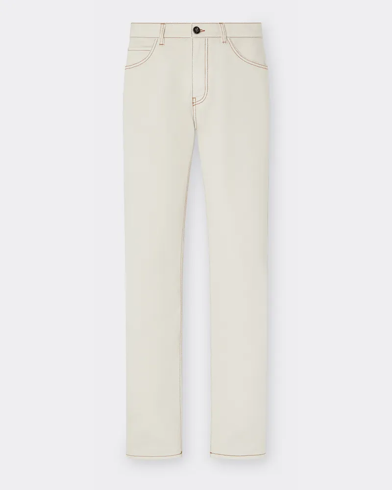 Ferrari Five-pocket-hose Aus Denim - Male Hosen Ecru Ecru